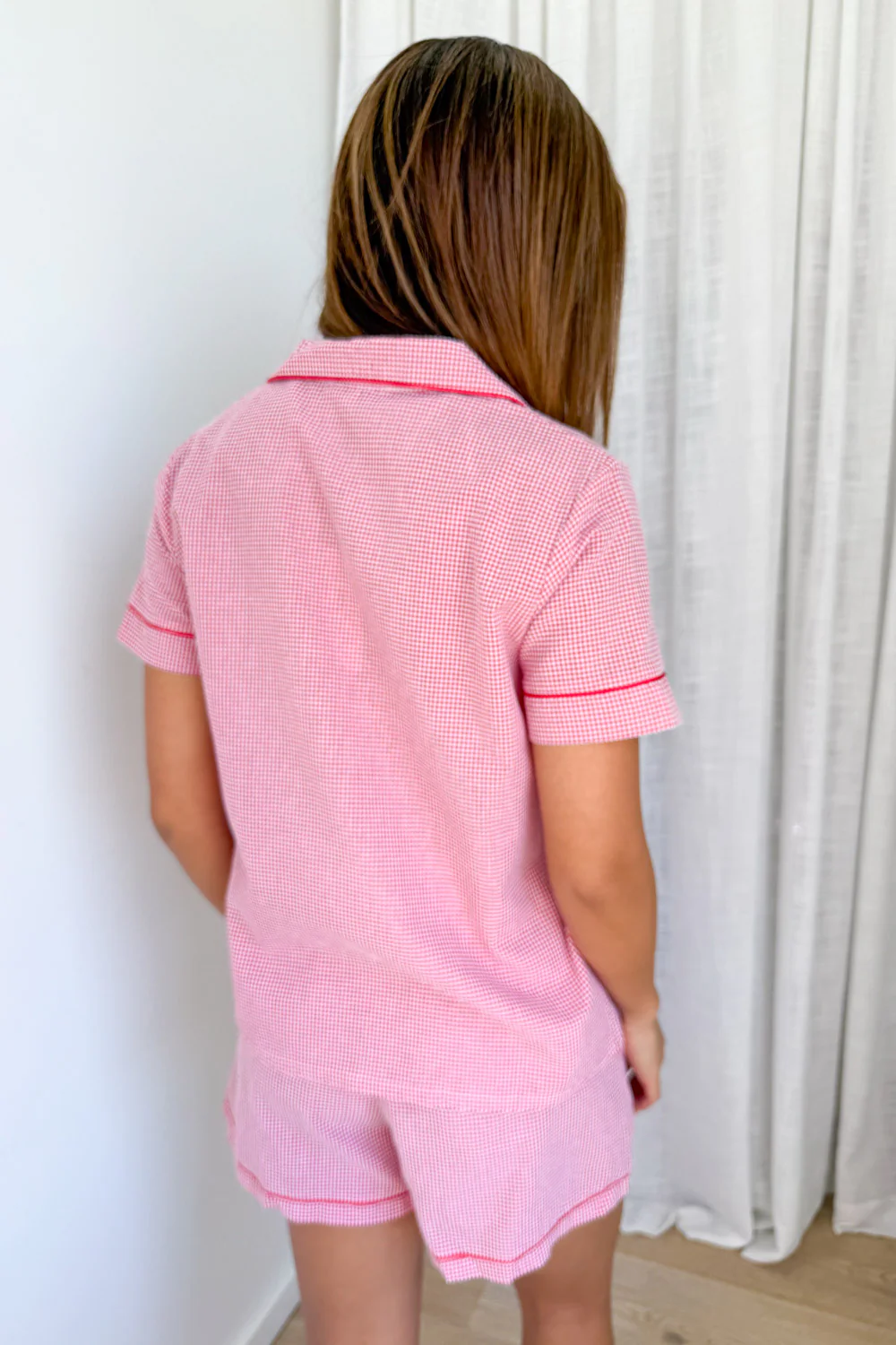 Dreamers Short Sleep Set - Red Gingham - Image 10