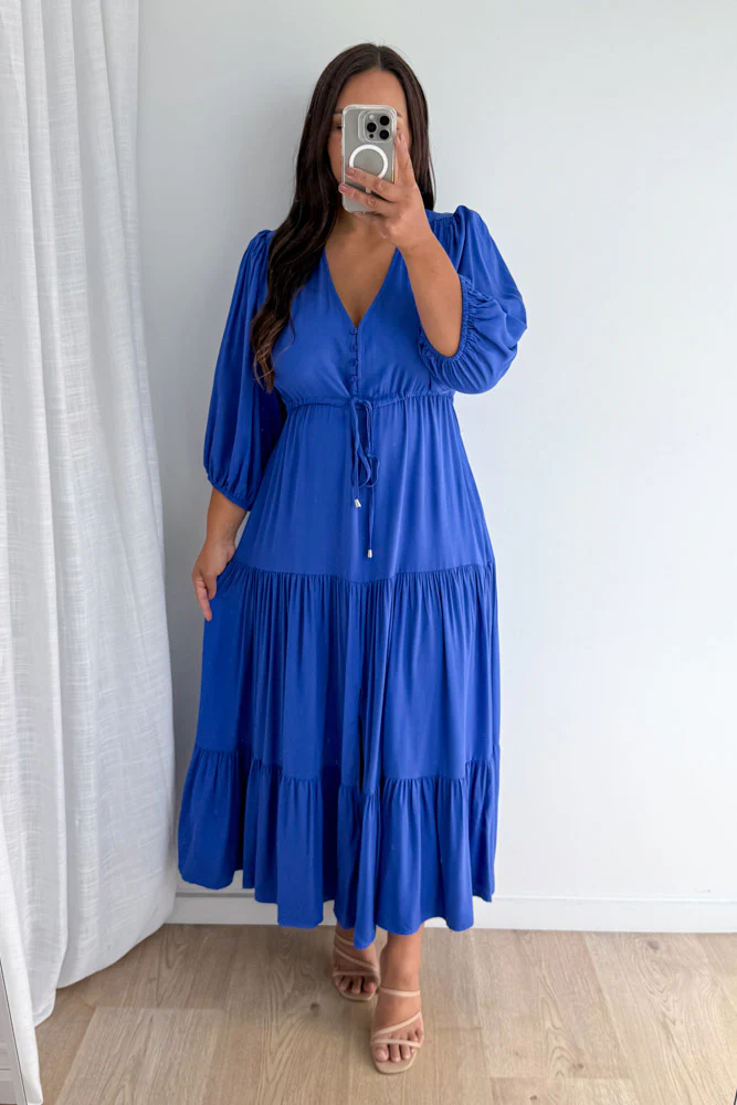 Dune Dress - Cobalt Blue - Image 10
