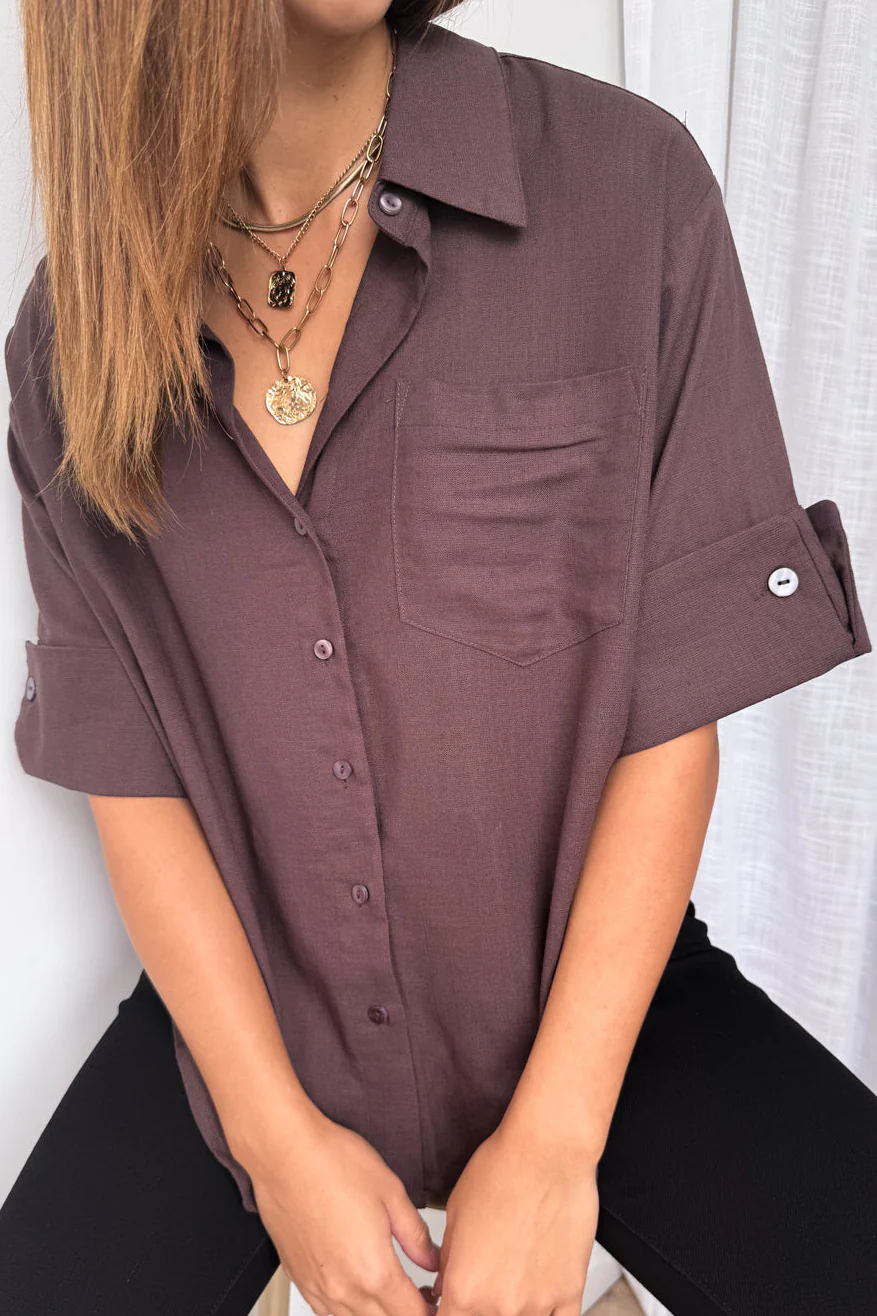 Dylan Shirt - Chocolate - Image 4