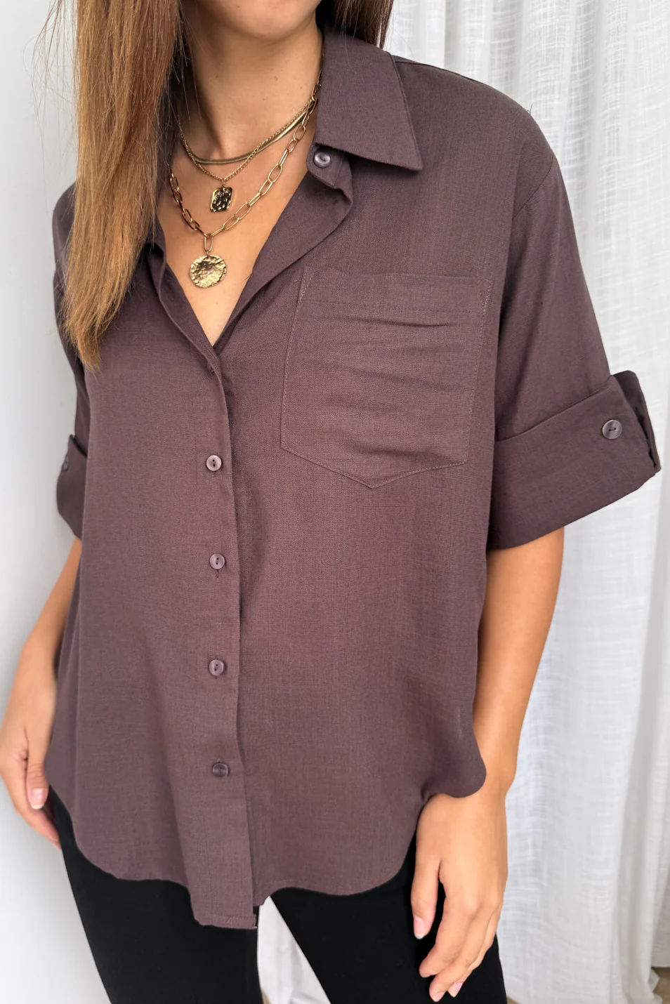 Dylan Shirt - Chocolate - Image 5