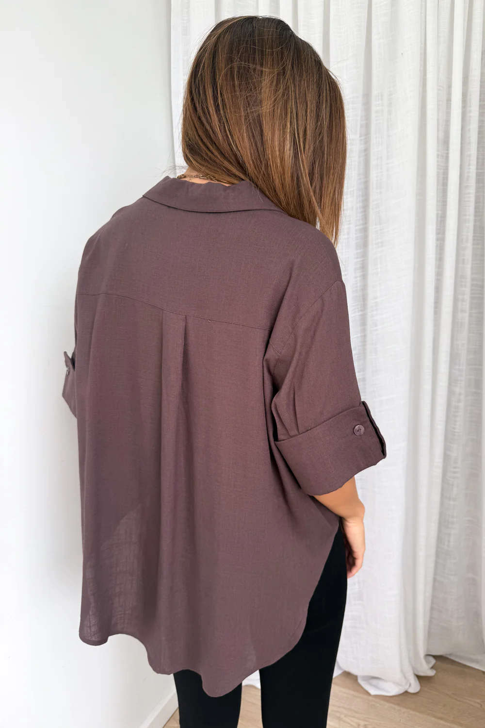 Dylan Shirt - Chocolate - Image 8