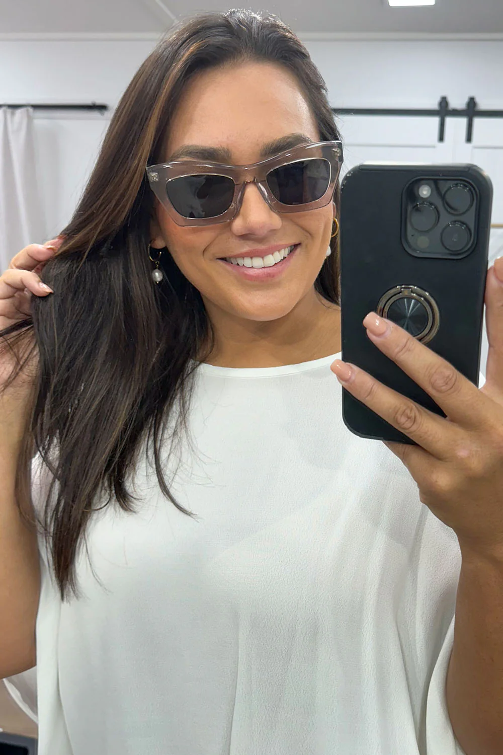 Eilish Sunglasses - Black - Image 8