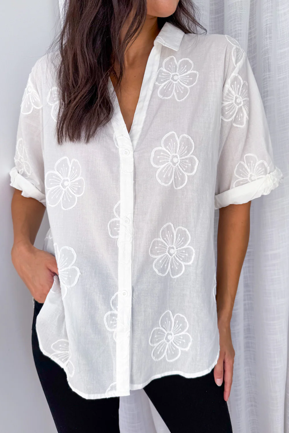 Elden Blouse - White - Image 3
