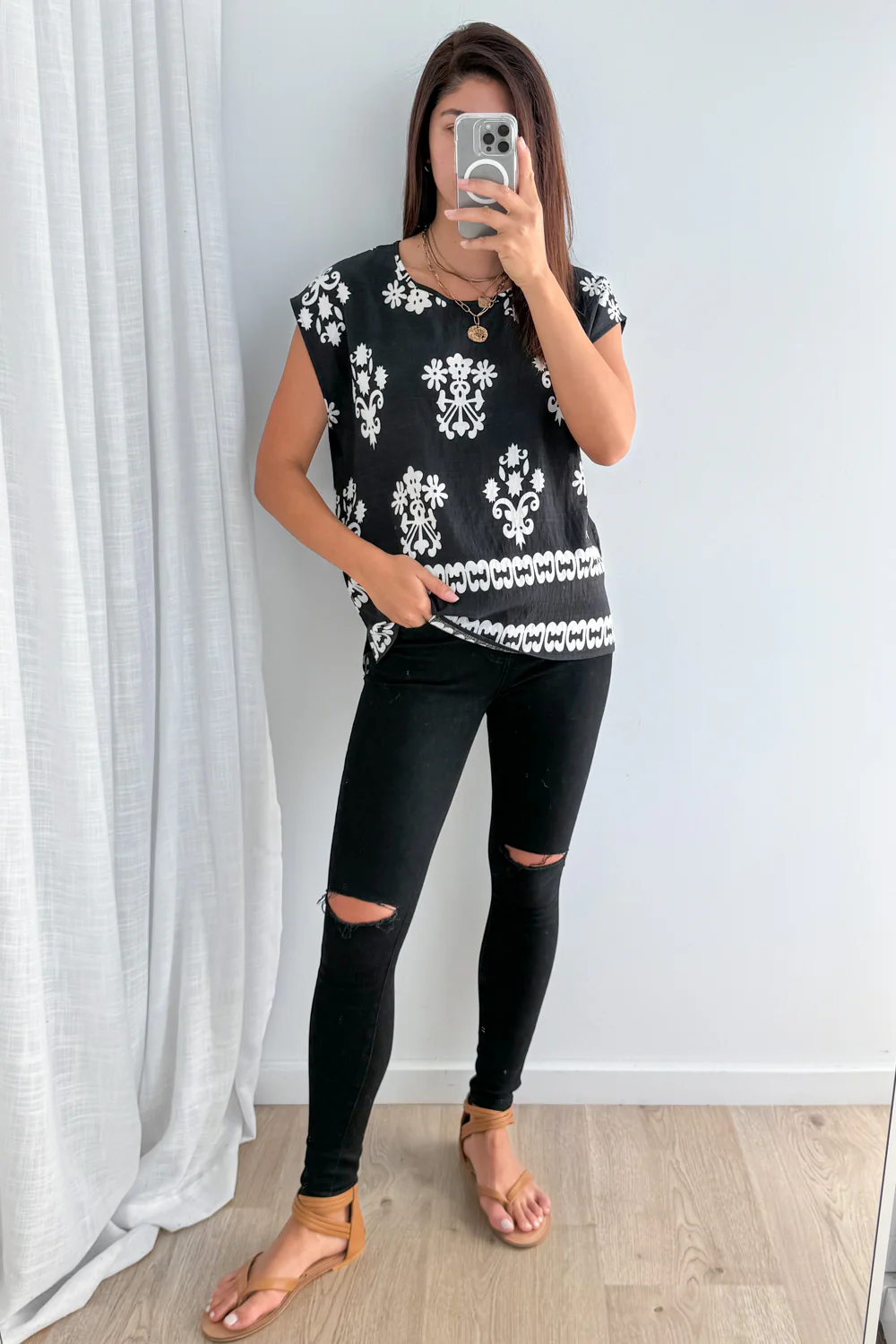 Elka Top - Black White - Image 6