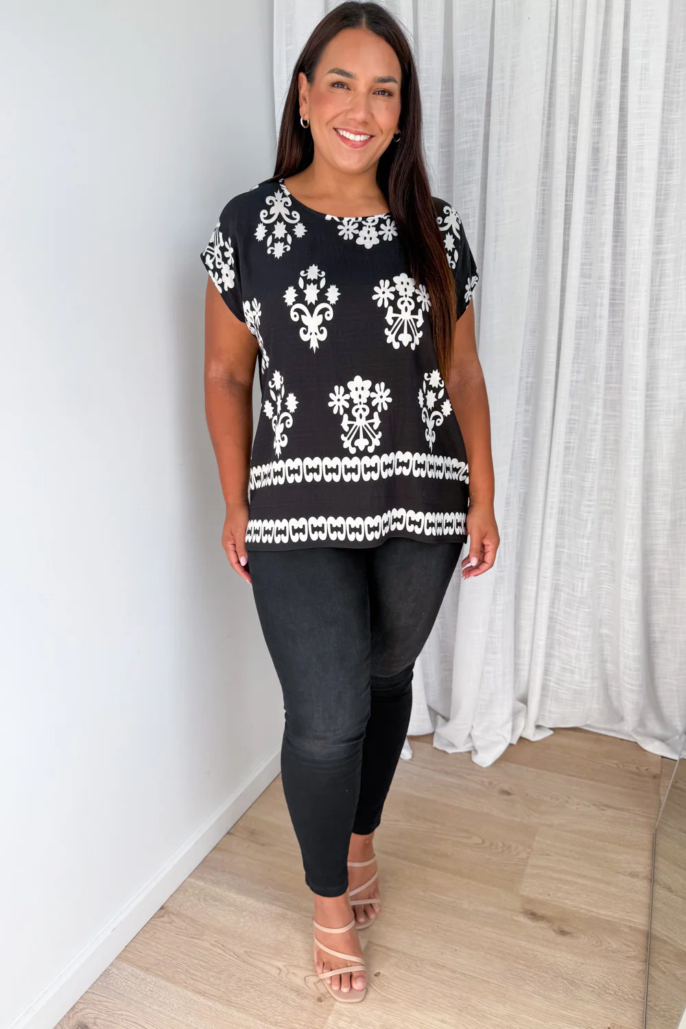 Elka Top - Black White - Image 7