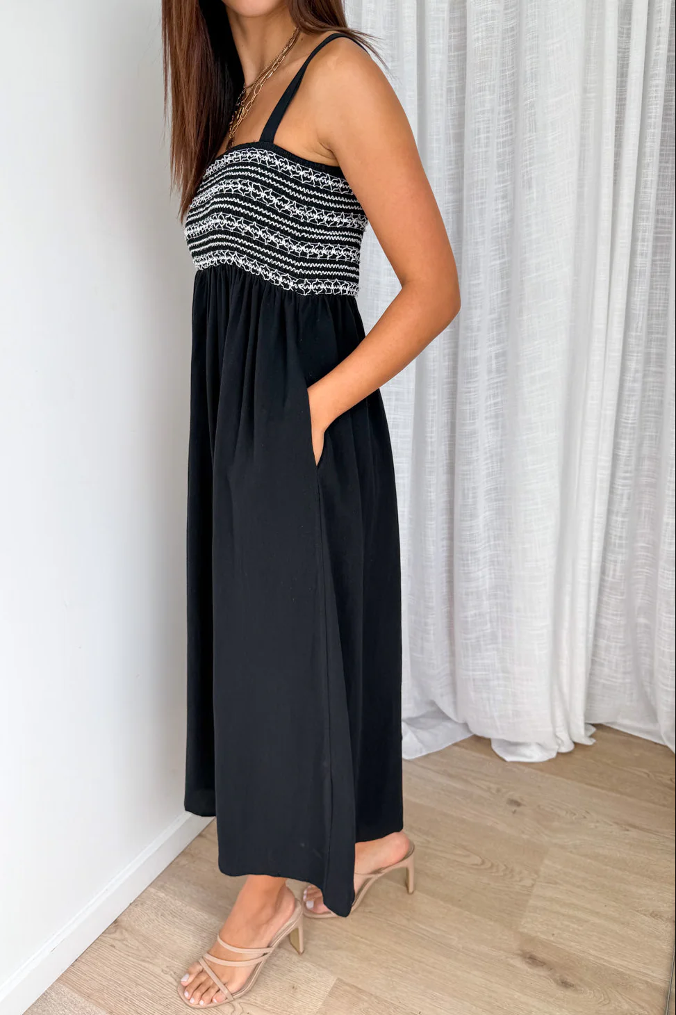 Ellie Dress - Black - Image 3