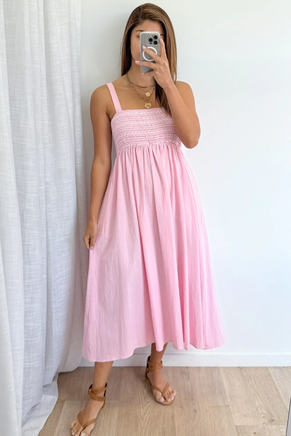 Ellie Dress - Pale Pink - Image 5