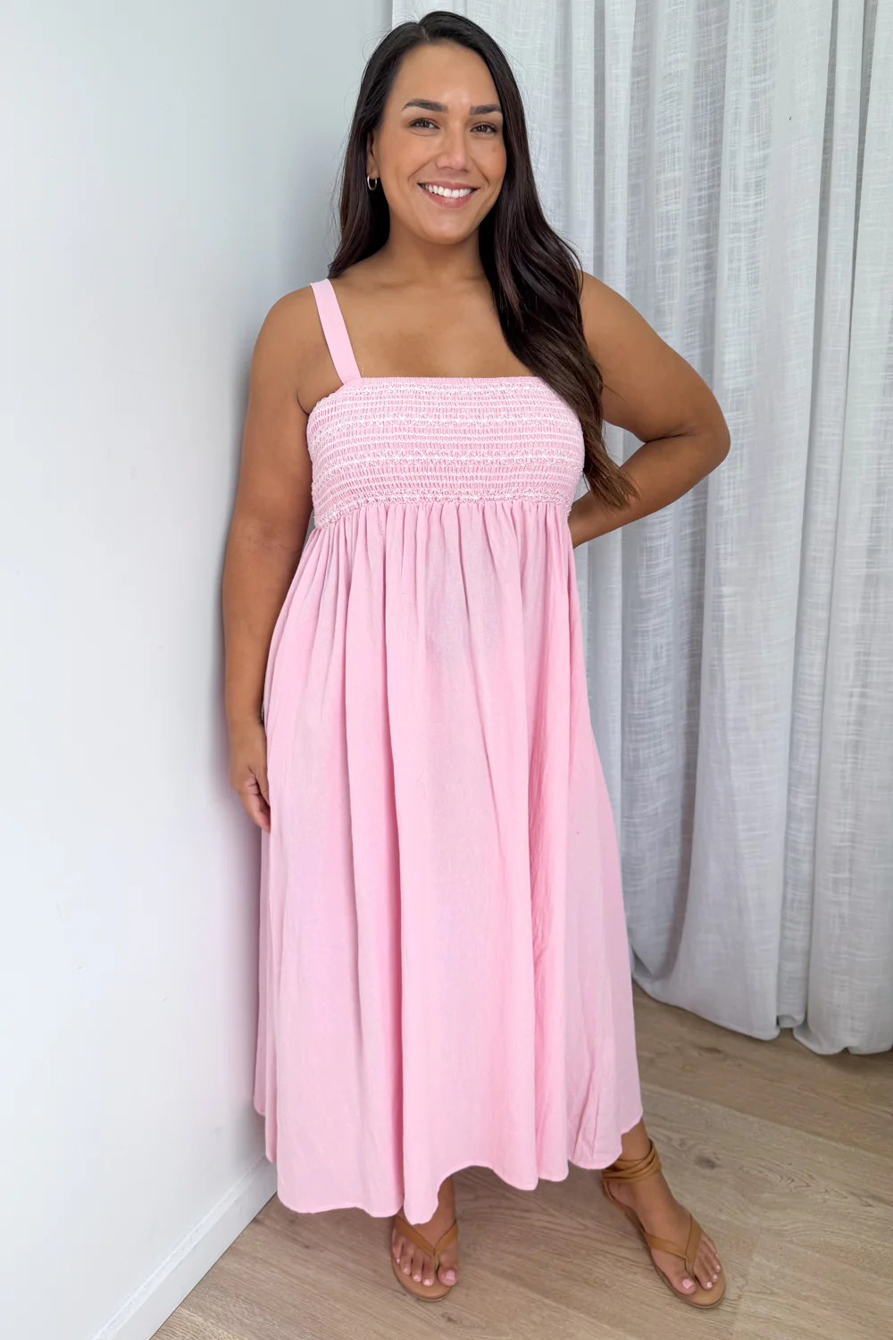 Ellie Dress - Pale Pink - Image 7