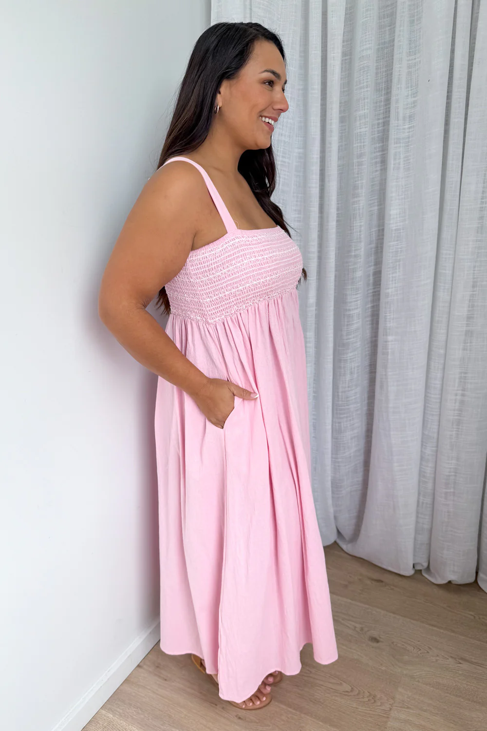 Ellie Dress - Pale Pink - Image 8