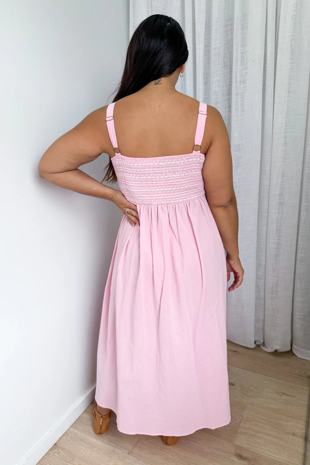 Ellie Dress - Pale Pink - Image 9