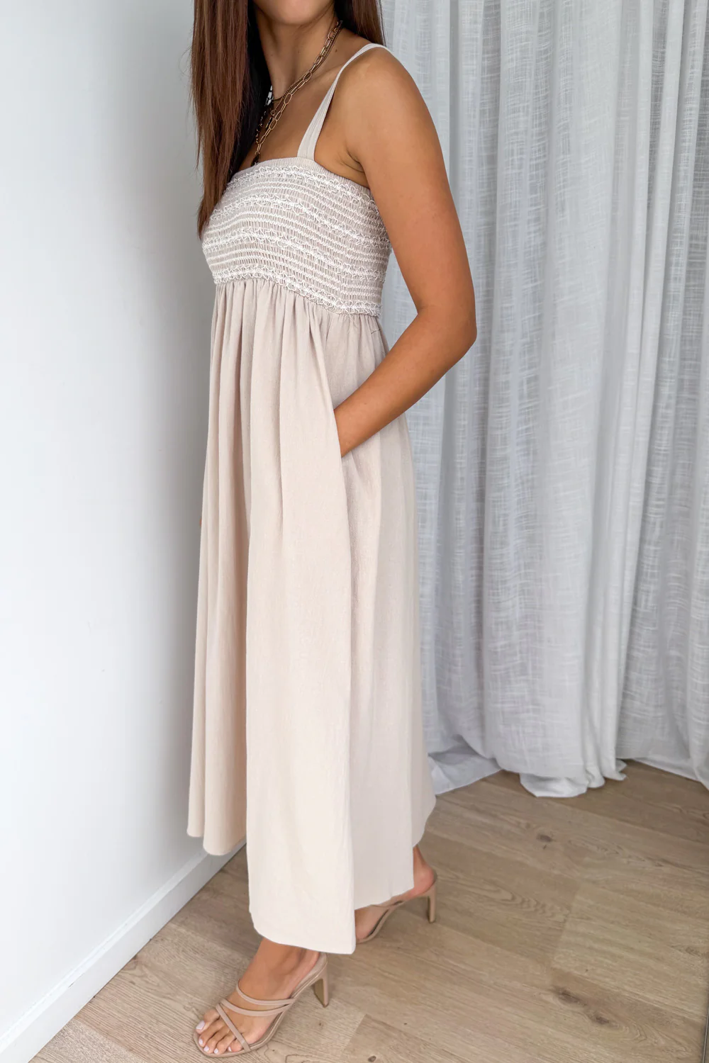 Ellie Dress - Sand - Image 2