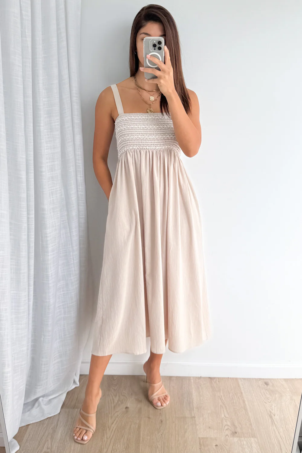 Ellie Dress - Sand - Image 5