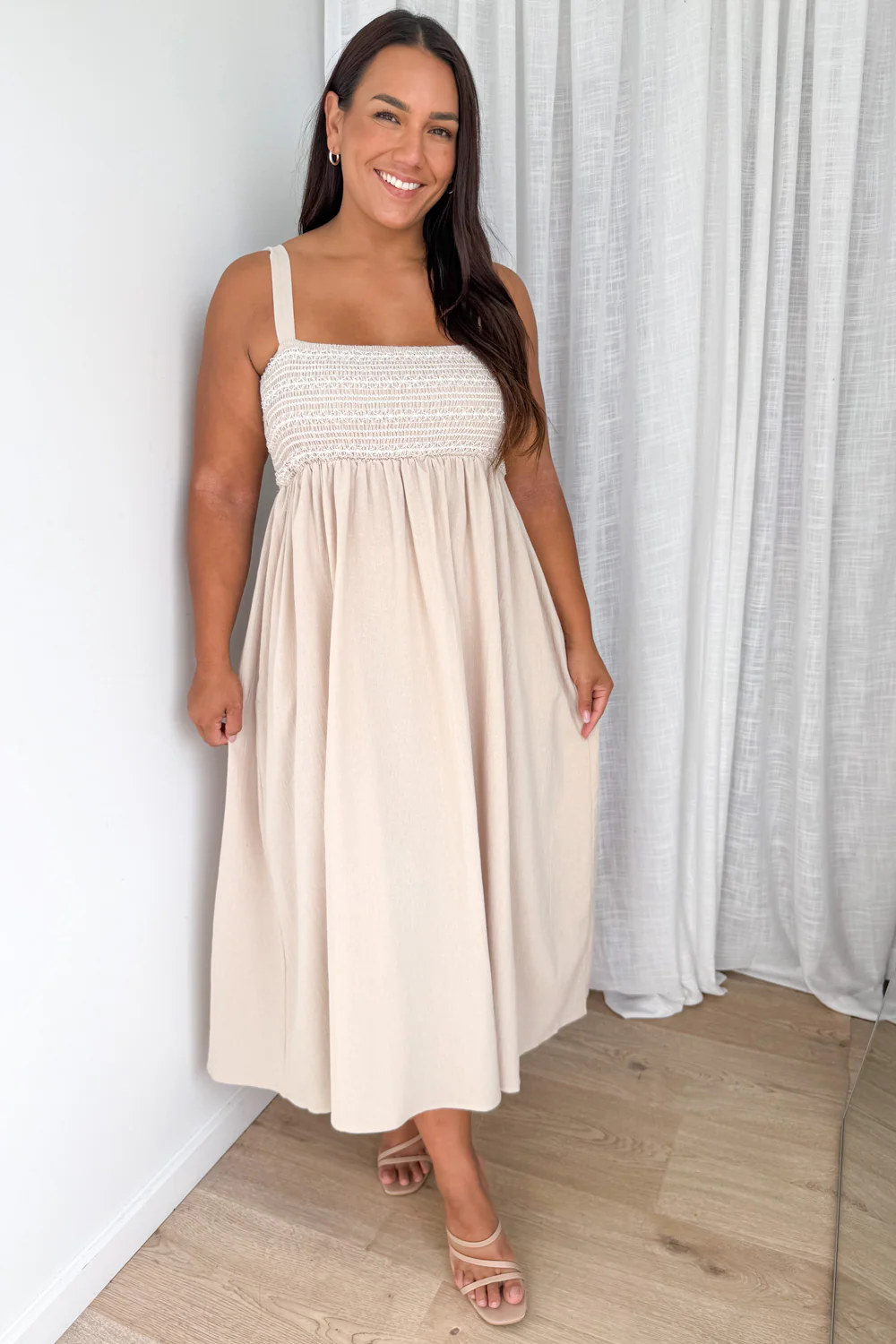 Ellie Dress - Sand - Image 7