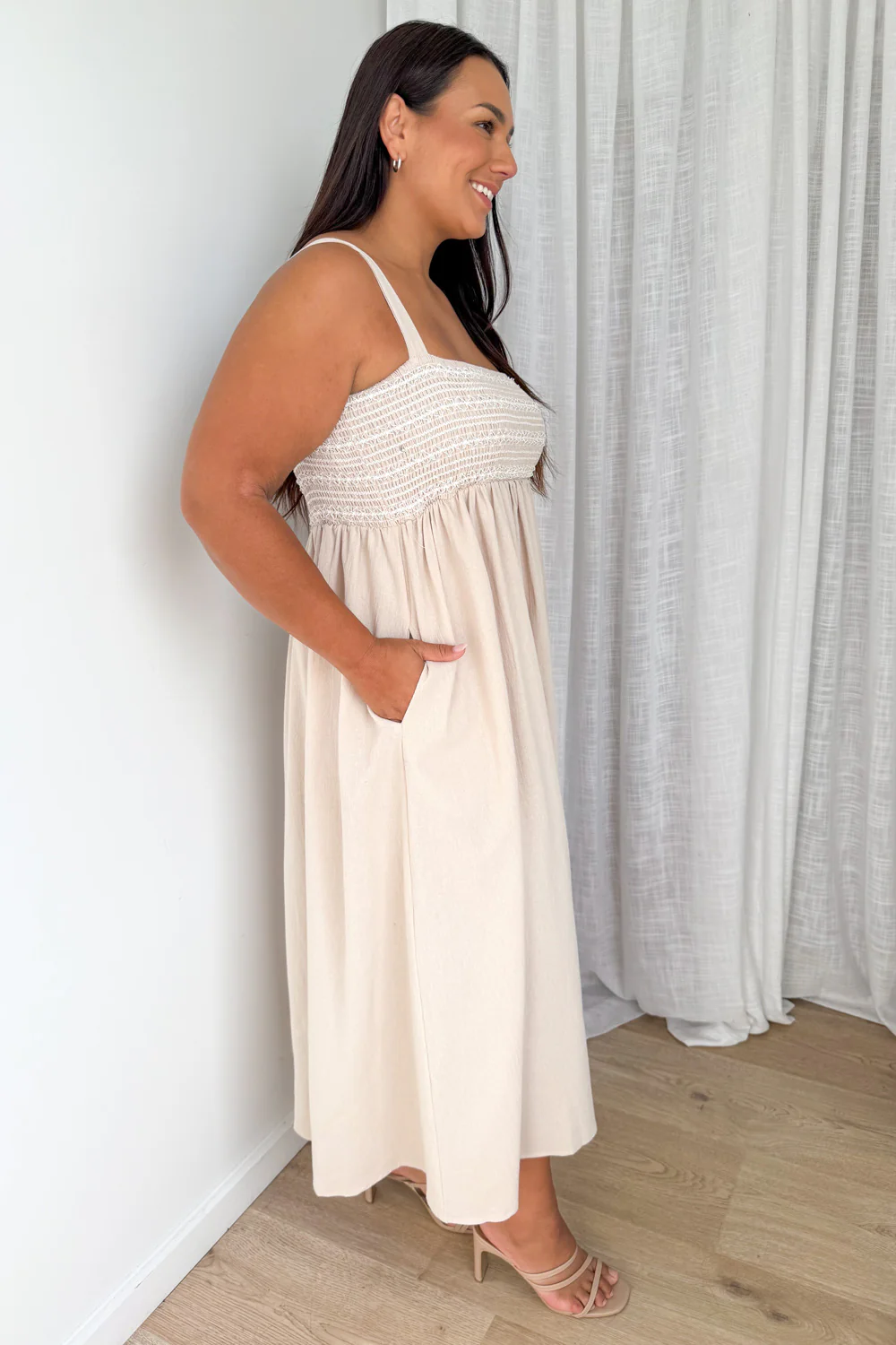 Ellie Dress - Sand - Image 8