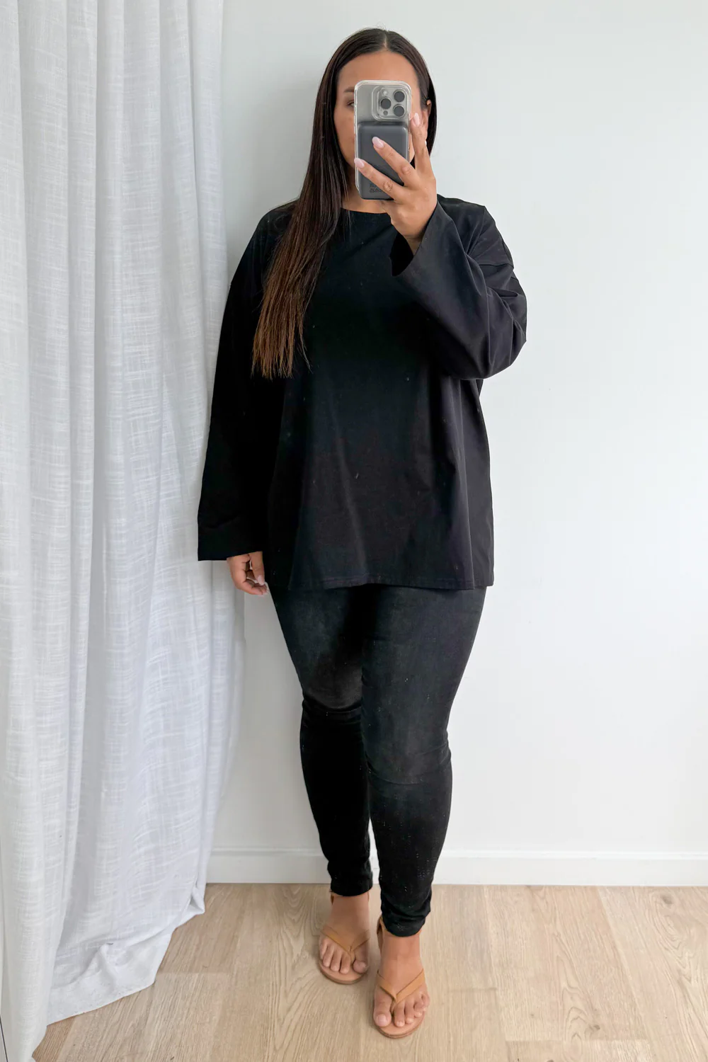 Elsie Long Sleeve Tee - Black - Image 13