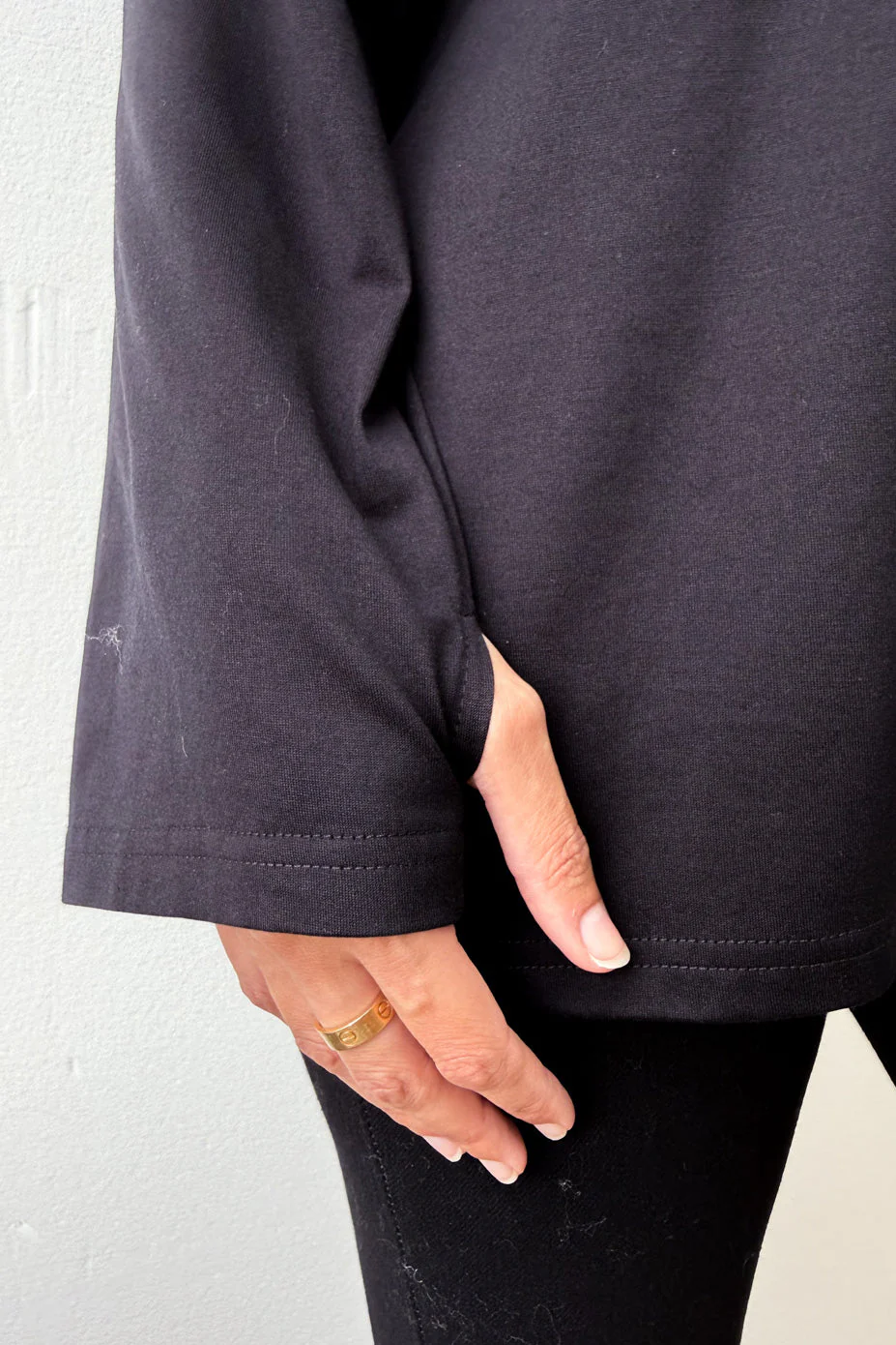 Elsie Long Sleeve Tee - Black - Image 3