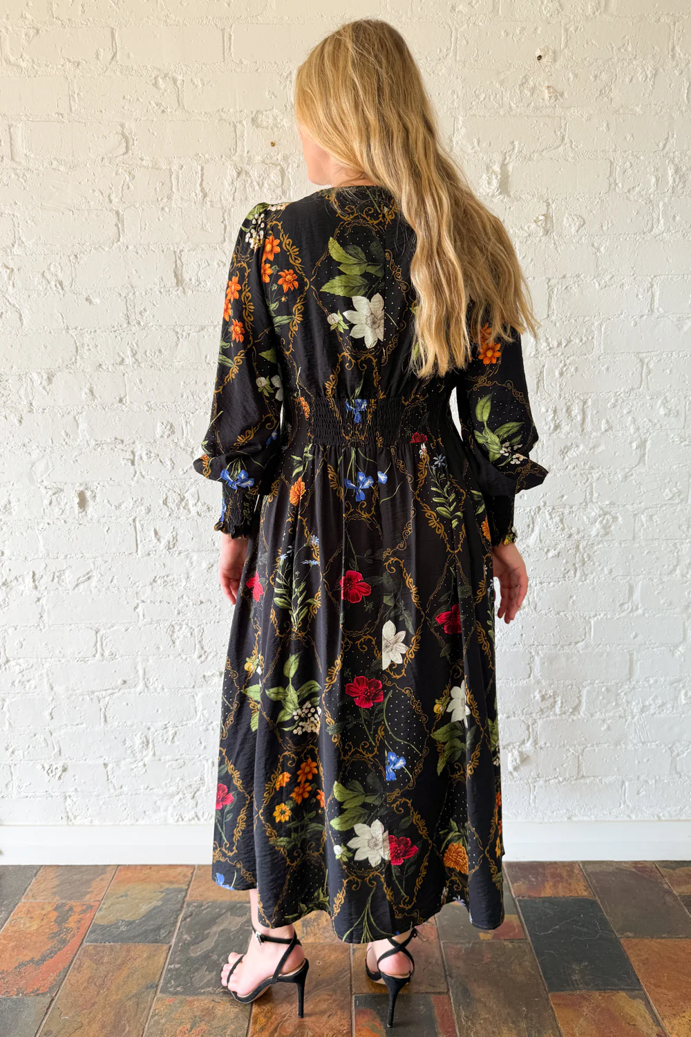Esme Dress - Black Floral - Image 10