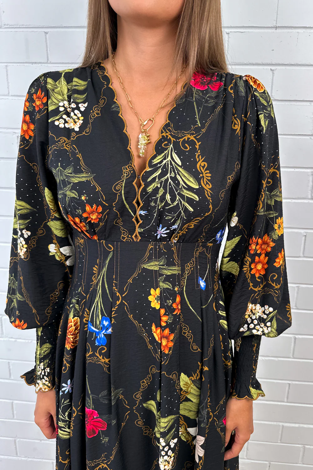 Esme Dress - Black Floral - Image 2