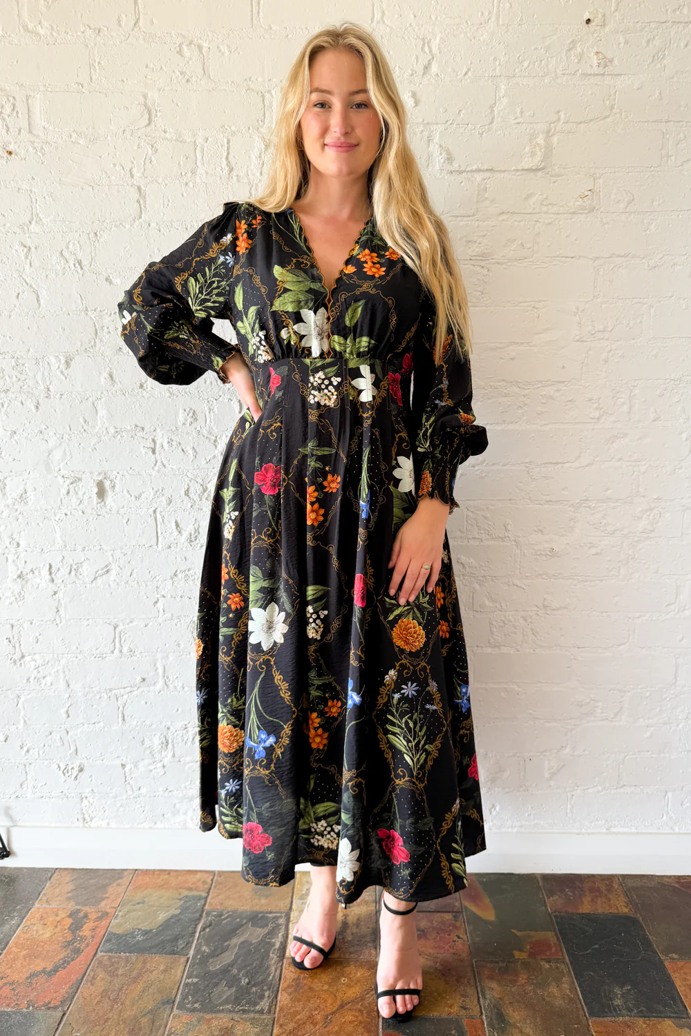 Esme Dress - Black Floral - Image 7