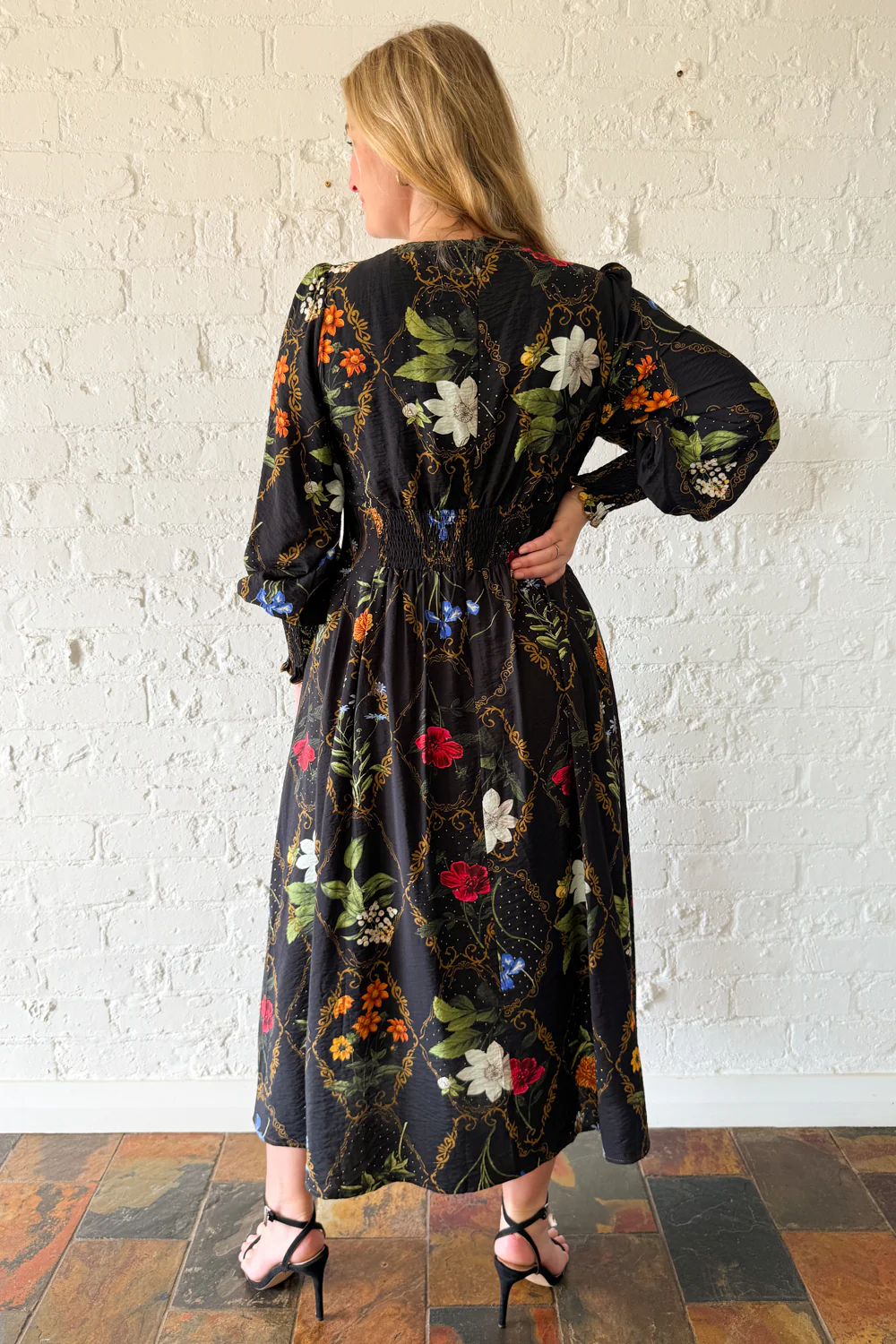 Esme Dress - Black Floral - Image 9