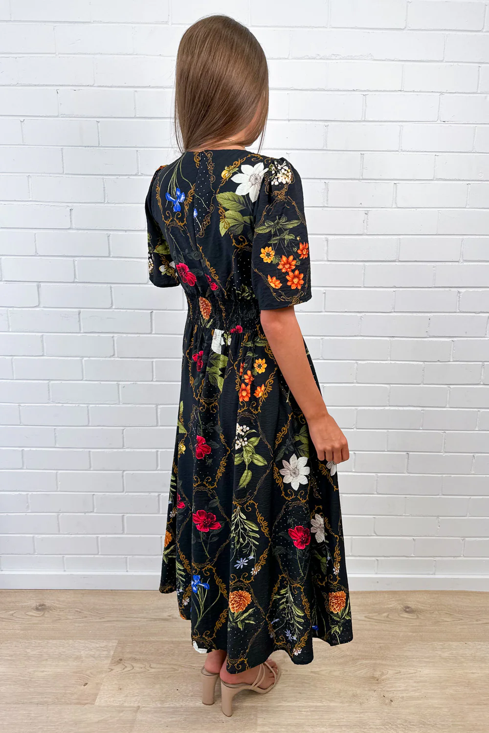 Esmeray Dress - Black Floral - Image 5