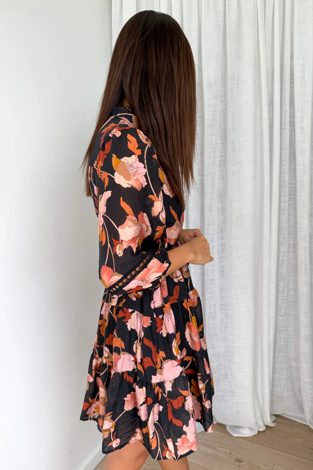 Estala Dress - Black Blush Floral - Image 5