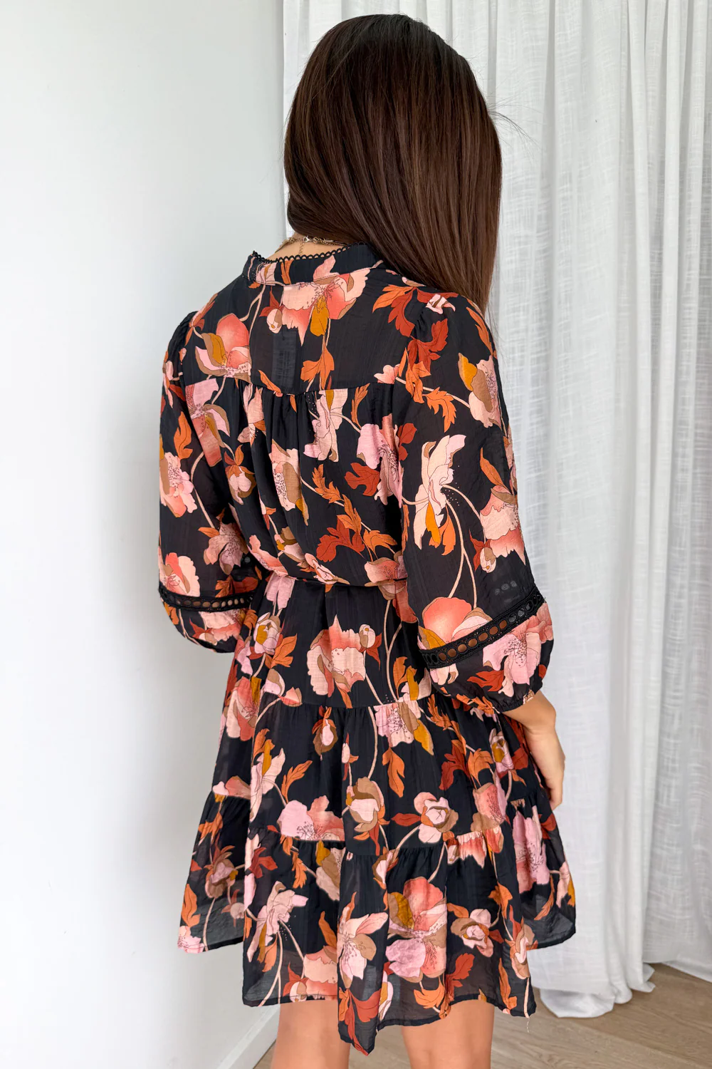 Estala Dress - Black Blush Floral - Image 6