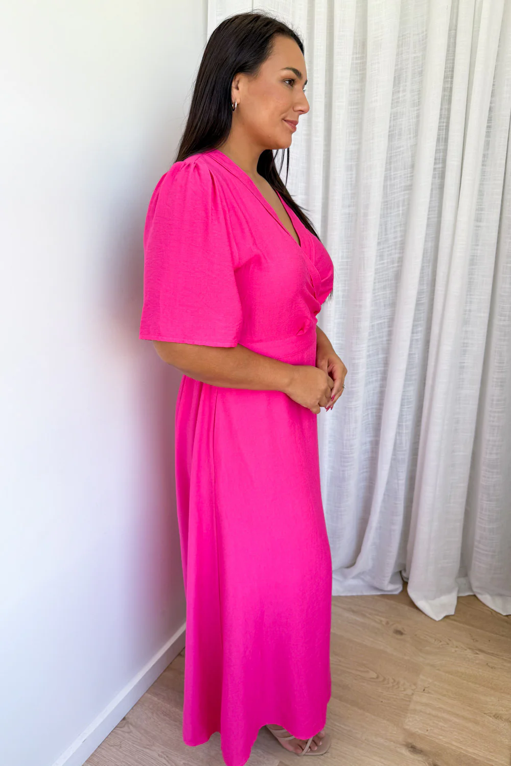 Evelaine Dress - Hot Pink - Image 10