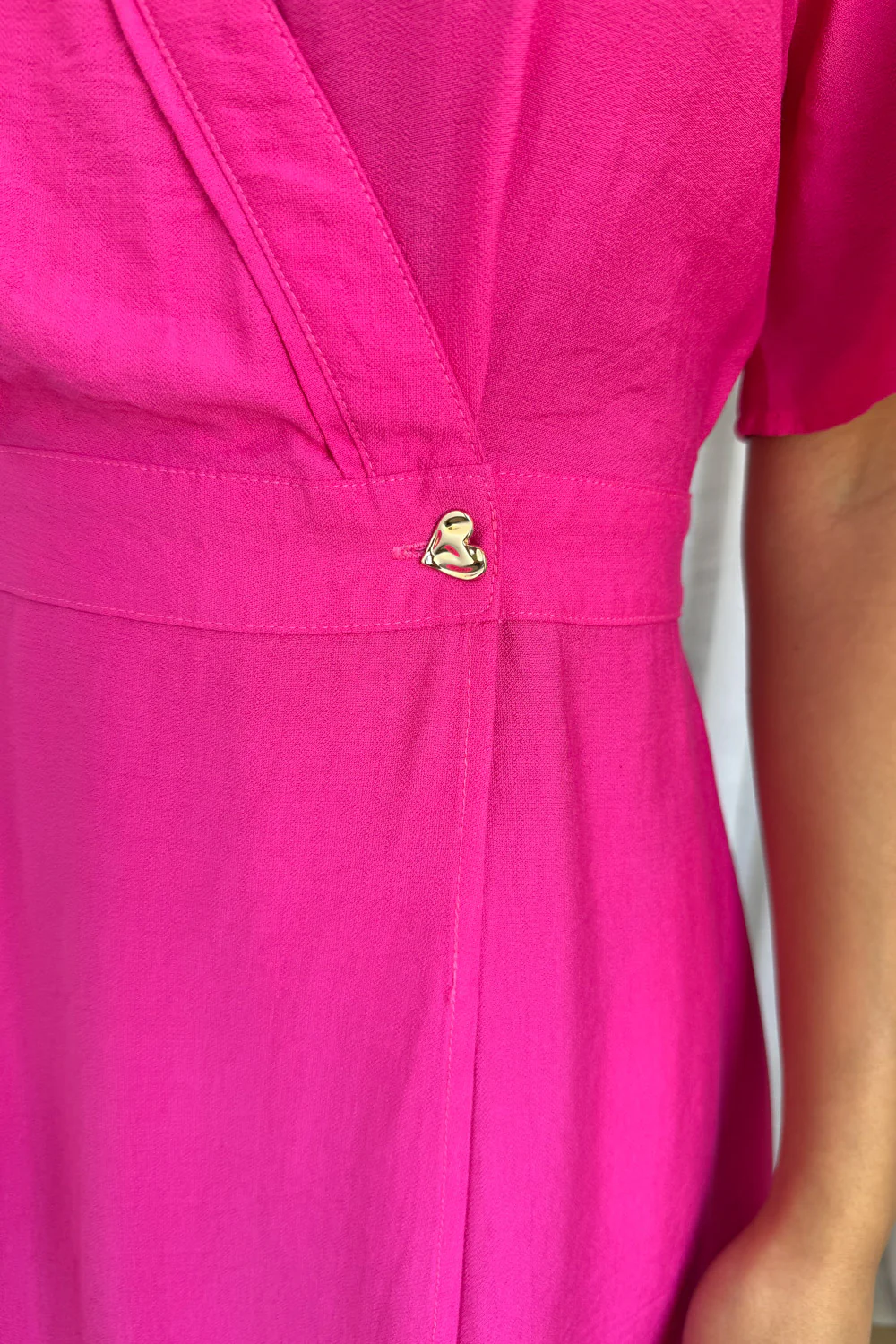 Evelaine Dress - Hot Pink - Image 3