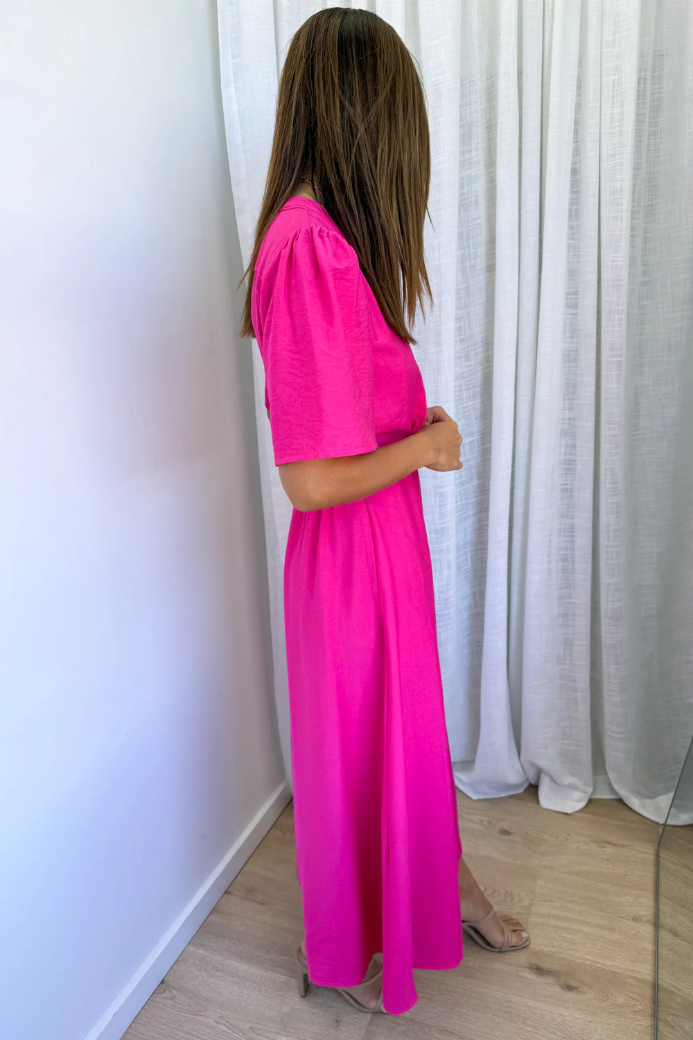 Evelaine Dress - Hot Pink - Image 5