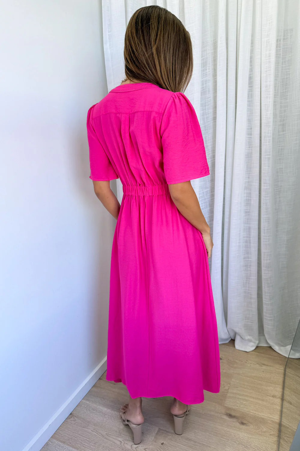 Evelaine Dress - Hot Pink - Image 6