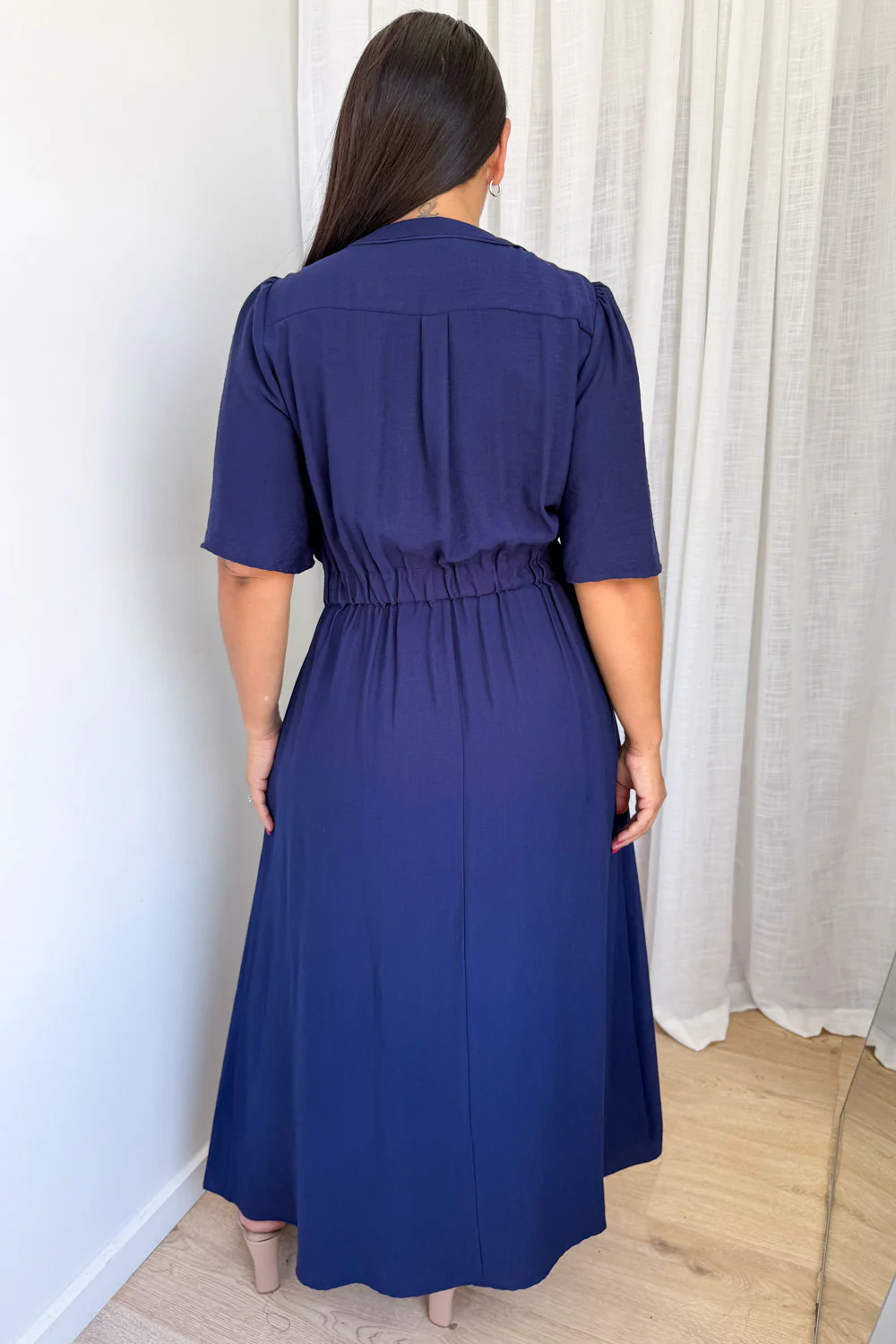 Evelaine Dress - Navy - Image 10