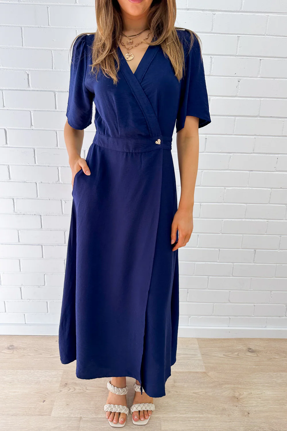 Evelaine Dress - Navy - Image 12