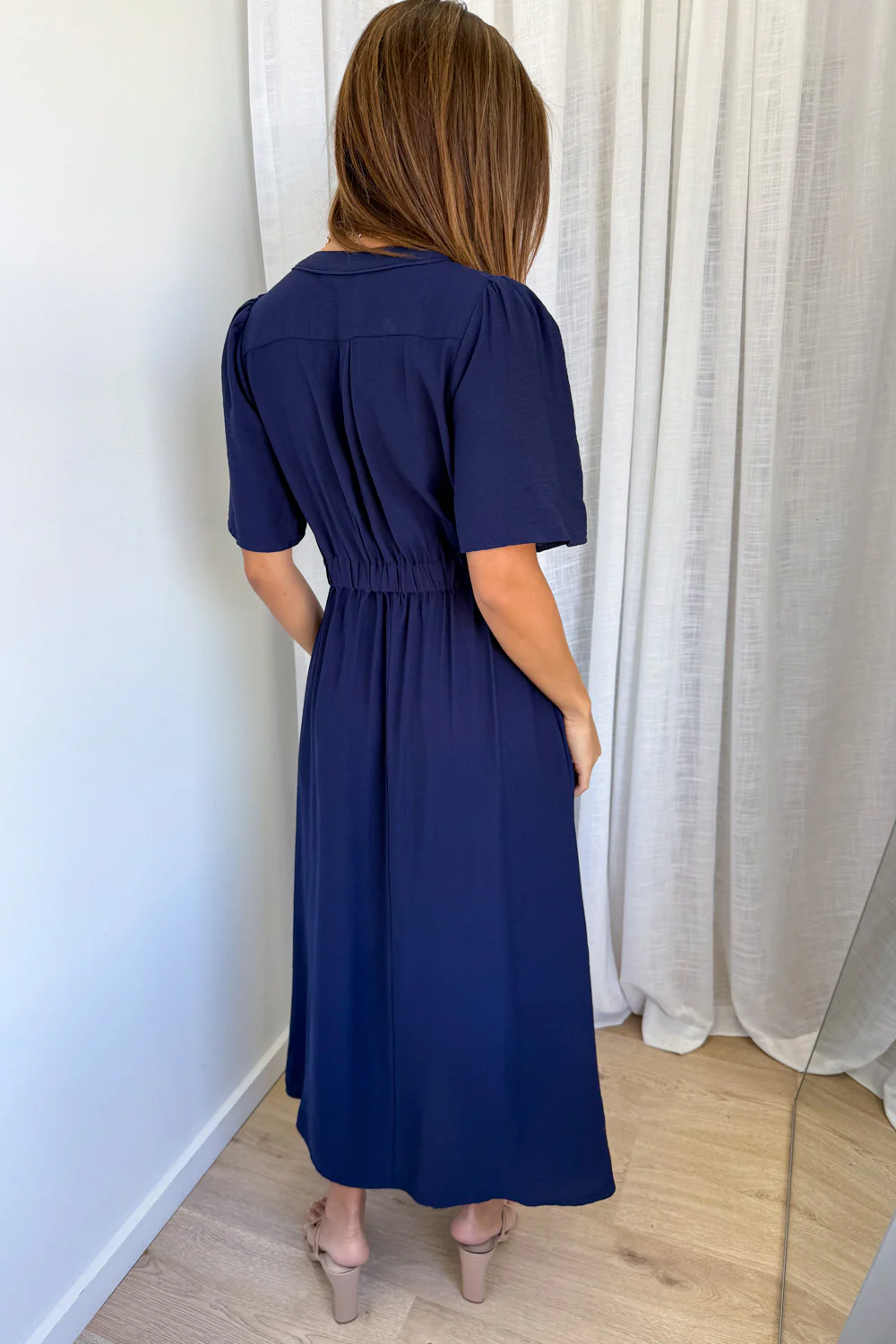 Evelaine Dress - Navy - Image 5