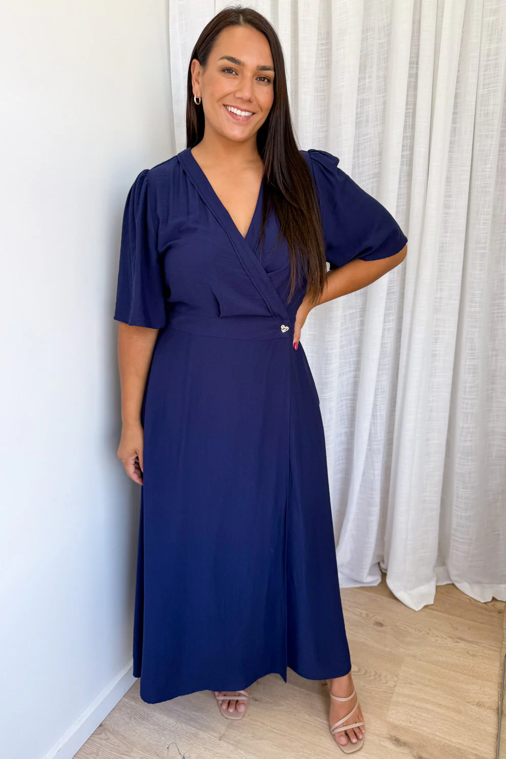 Evelaine Dress - Navy - Image 8