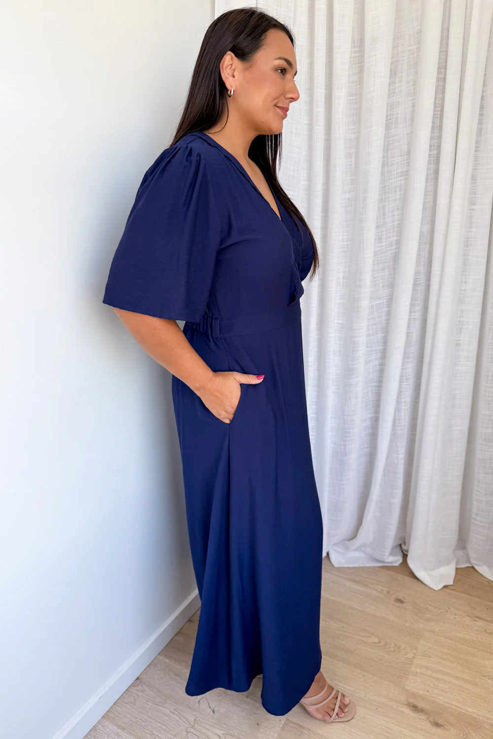 Evelaine Dress - Navy - Image 9