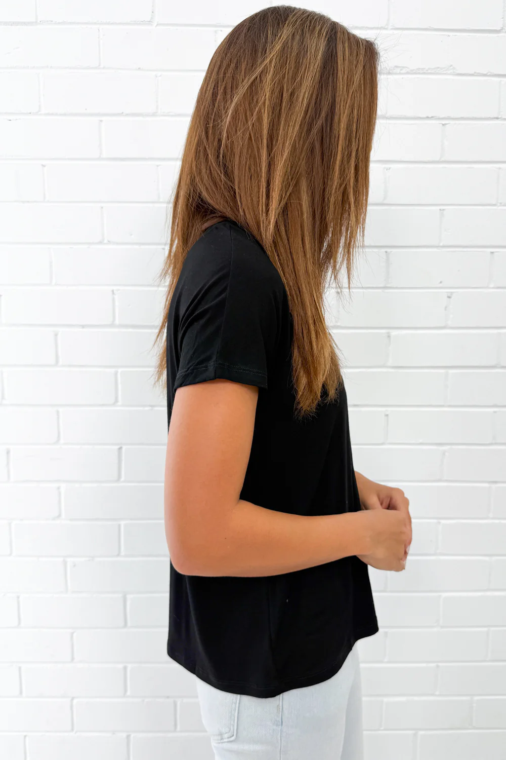 The Everyday Scoop Tee - Black - Image 5