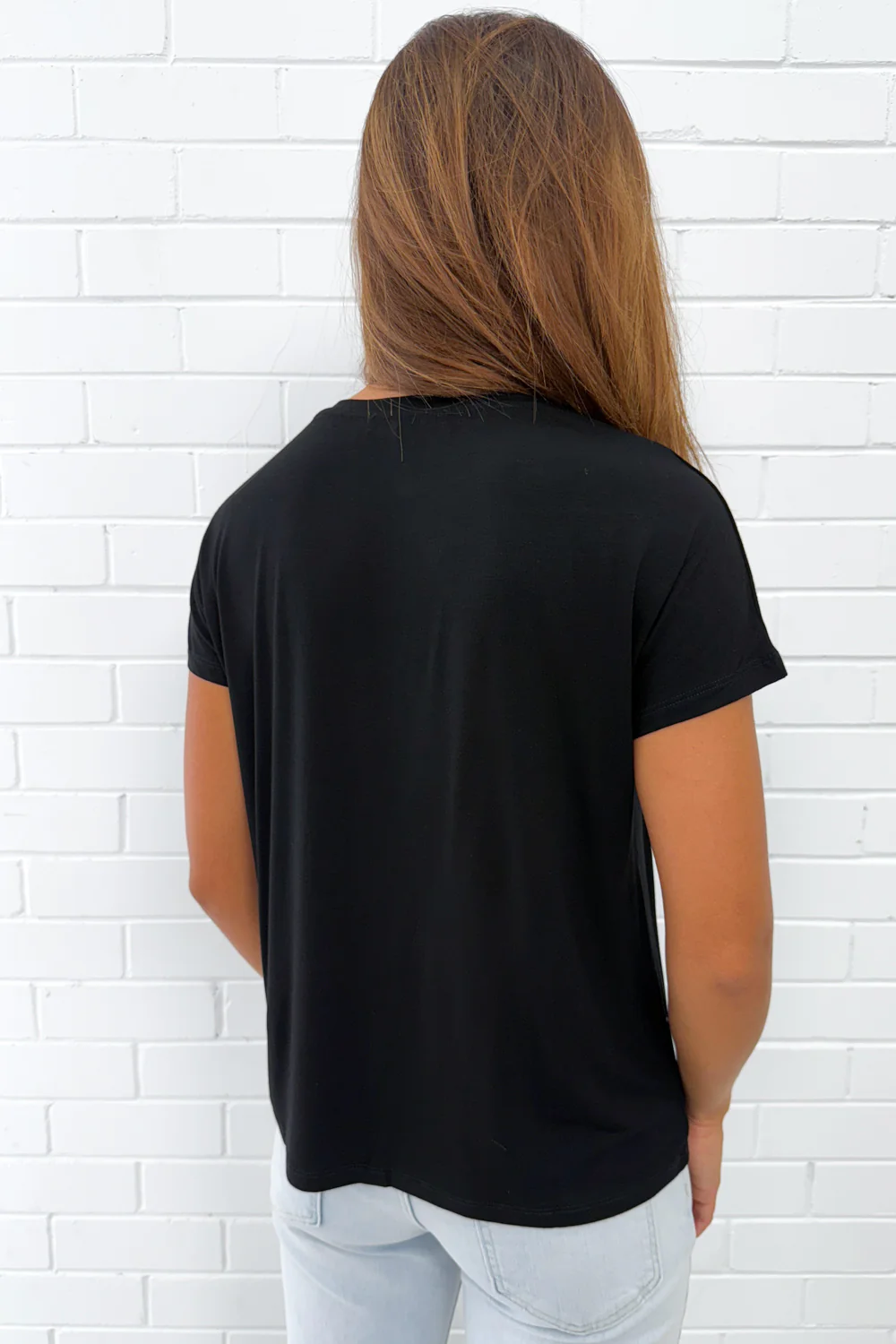 The Everyday Scoop Tee - Black - Image 6
