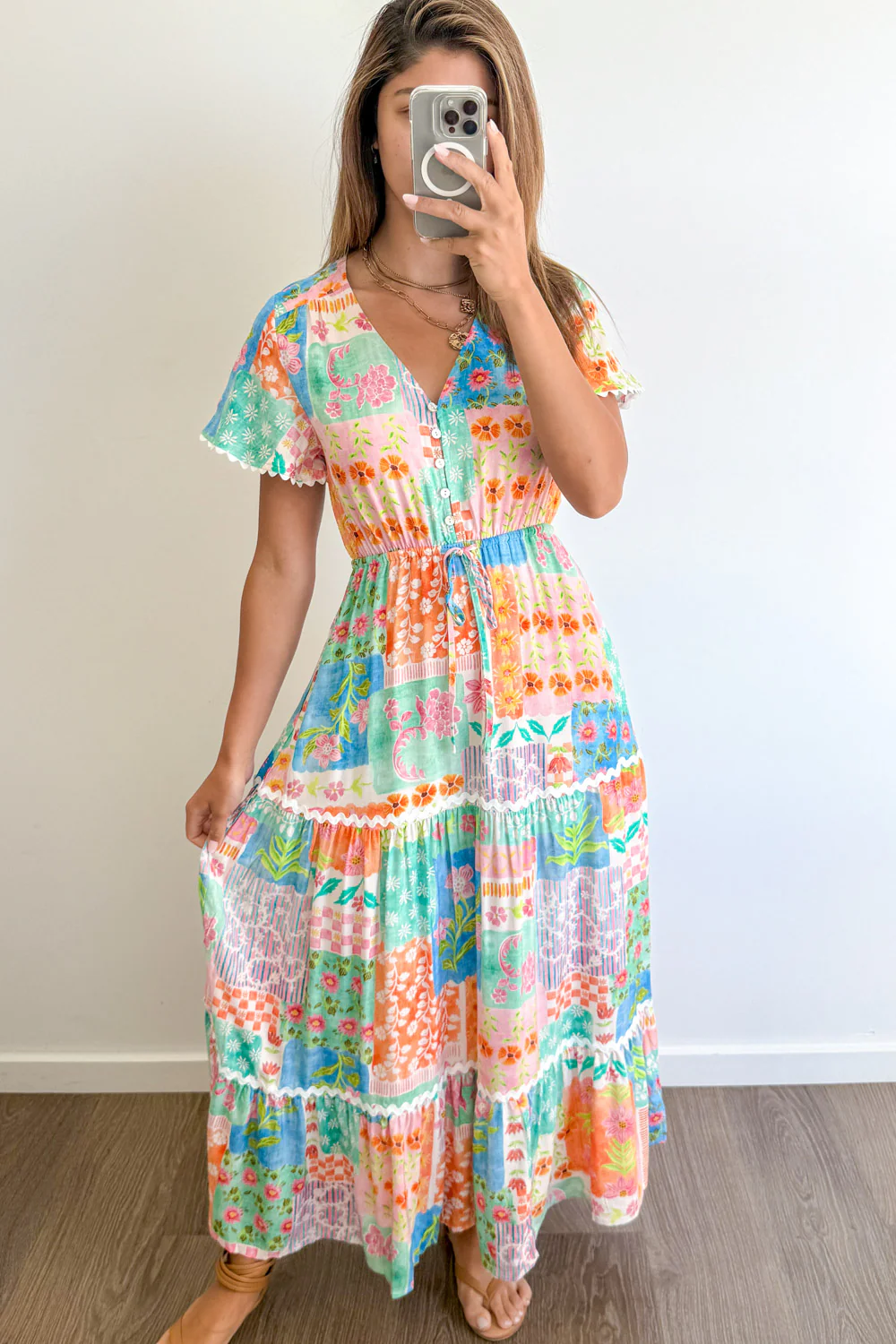 Featherlight Dress - Patchwork Floral - Image 12