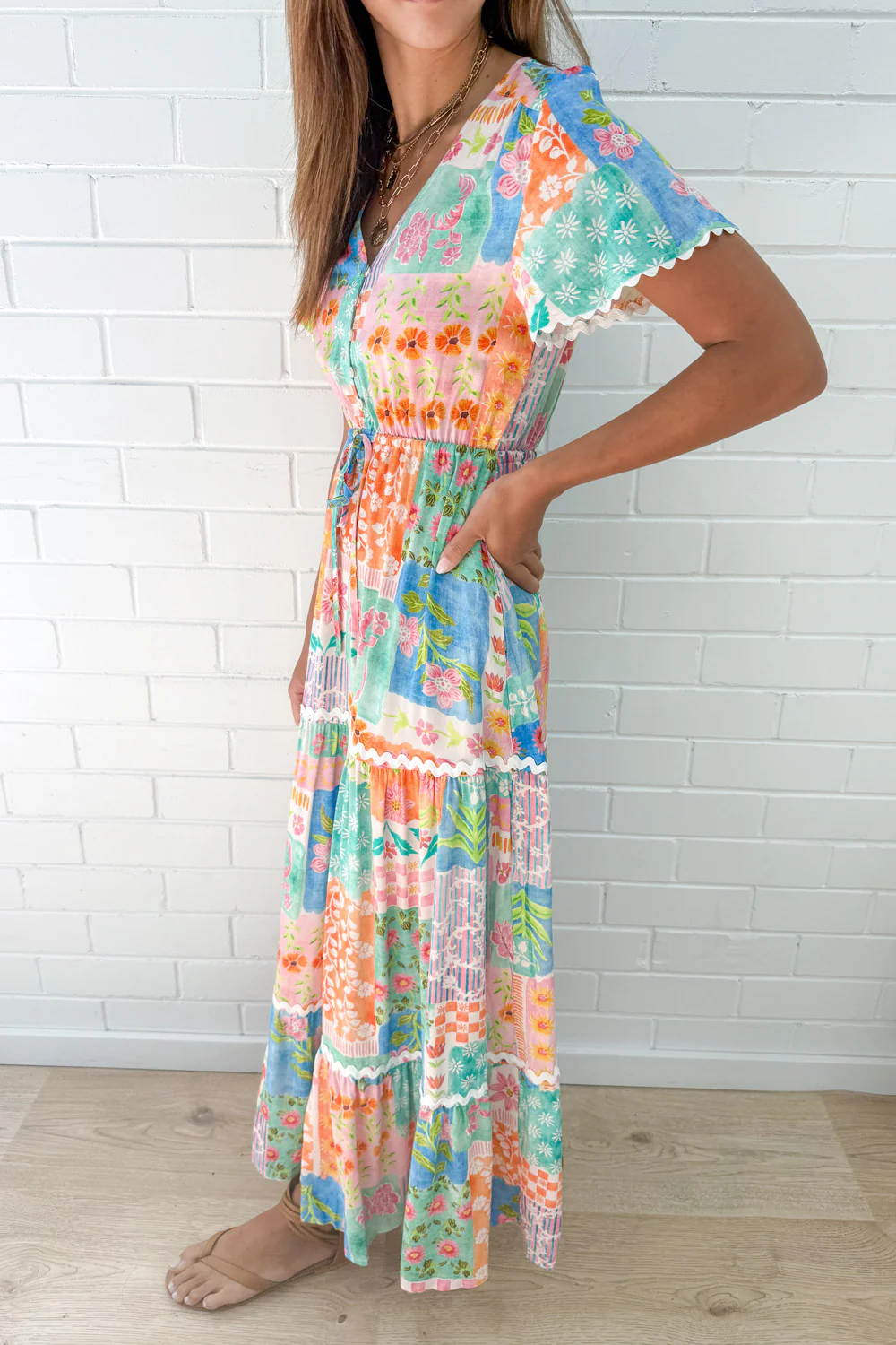 Featherlight Dress - Patchwork Floral - Image 10