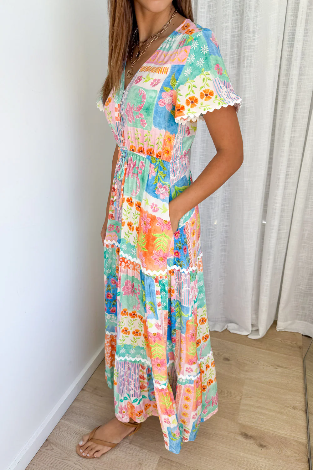 Featherlight Dress - Patchwork Floral - Image 3