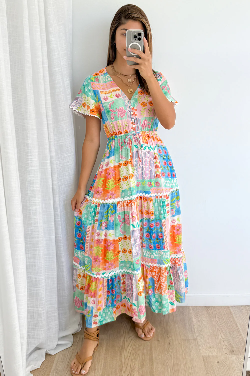 Featherlight Dress - Patchwork Floral - Image 6