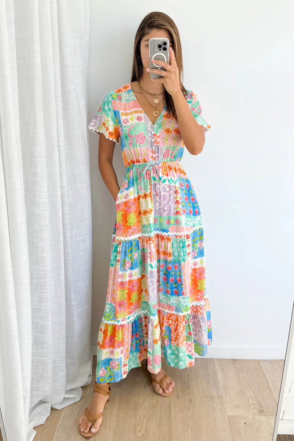 Featherlight Dress - Patchwork Floral - Image 7