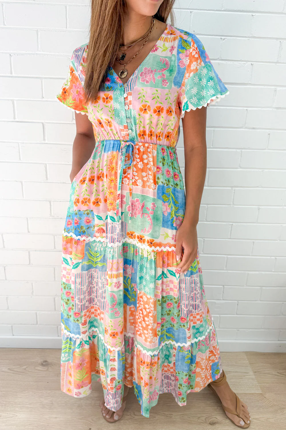Featherlight Dress - Patchwork Floral - Image 8