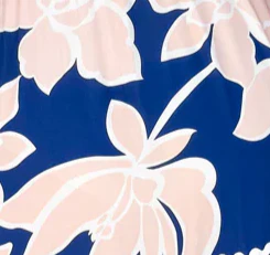 Featherlight Dress - Peach Navy Floral - Image 10