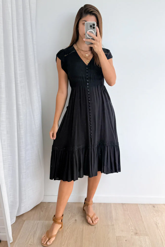Fia Dress - Black - Image 5