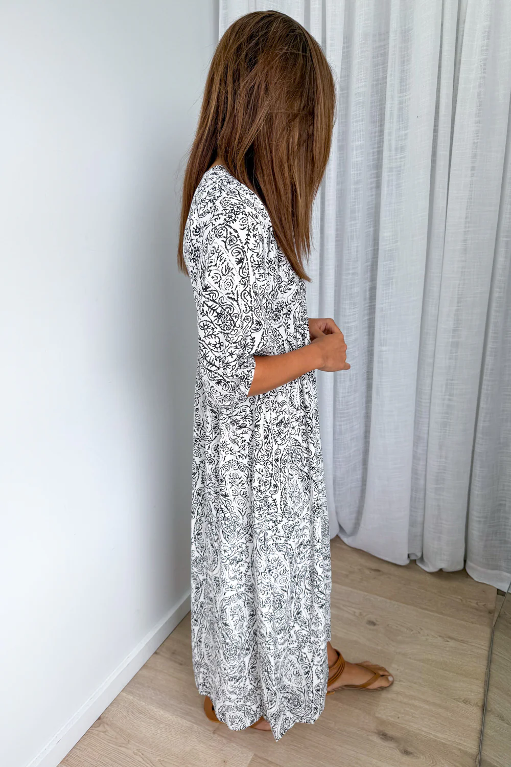 Finn Dress - White Black - Image 5
