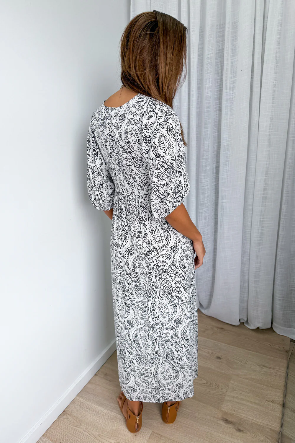 Finn Dress - White Black - Image 6