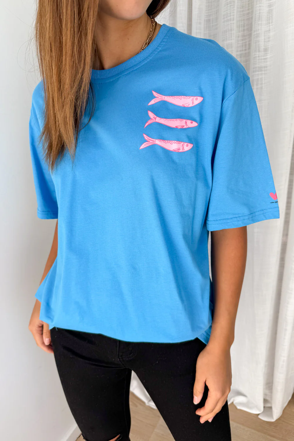 Finn Tee - Cornflower Blue - Image 2