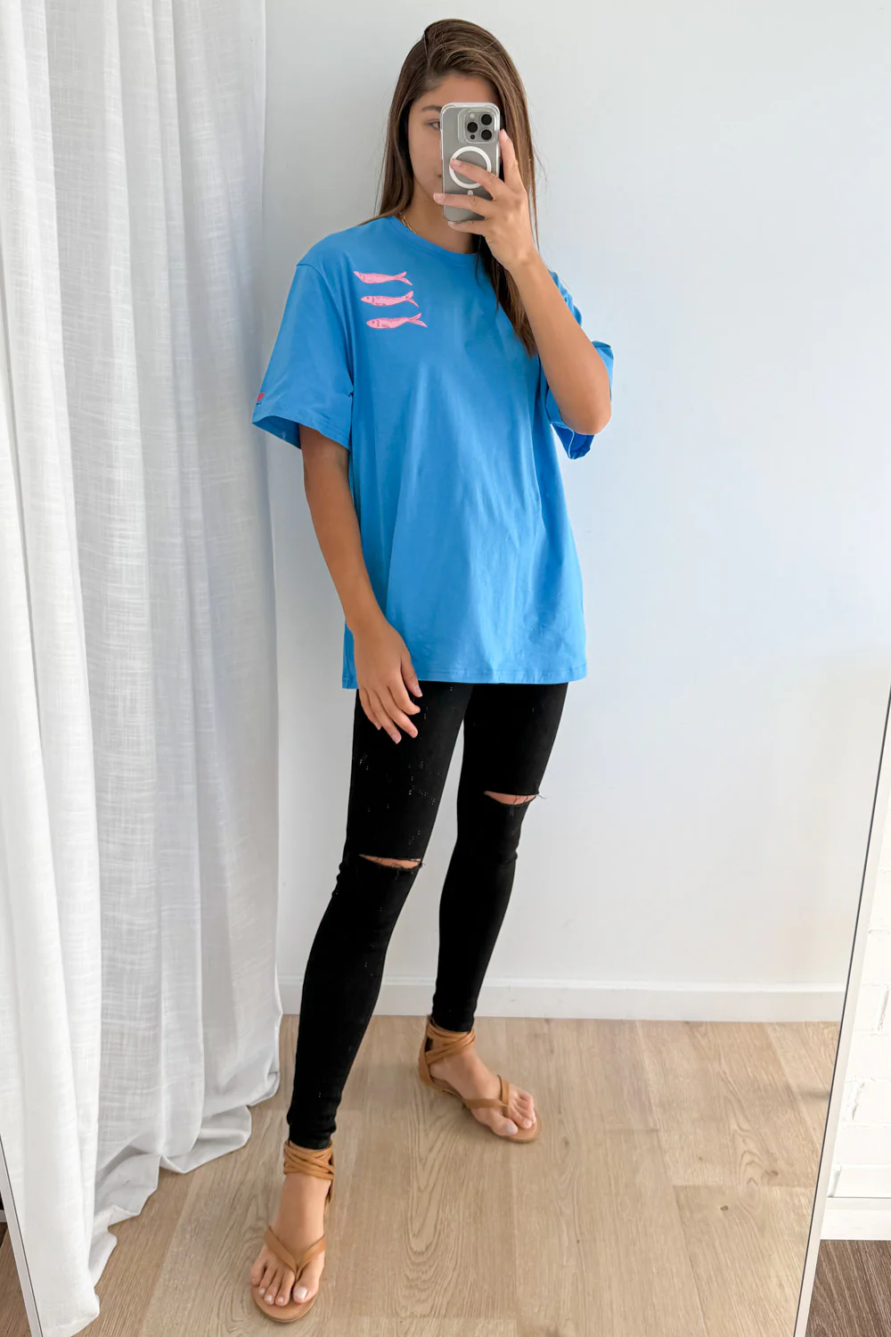 Finn Tee - Cornflower Blue - Image 4